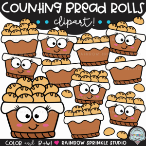 Counting Bread Rolls Clipart Set!