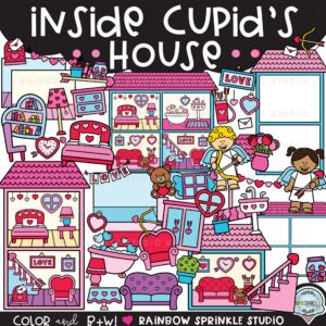 Inside Cupid's House Clipart!