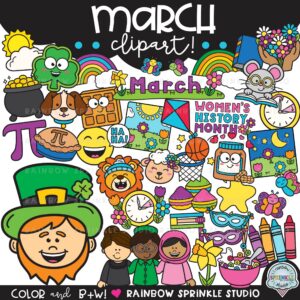 March Clipart MEGA Set!