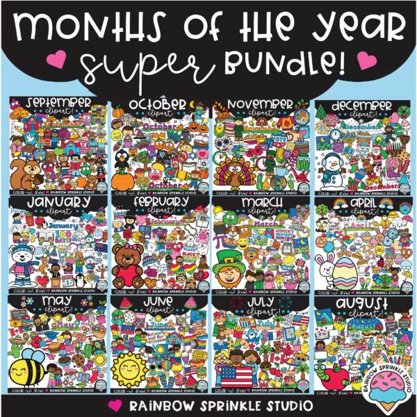 Seasonal clipart set from the Clipart Club library