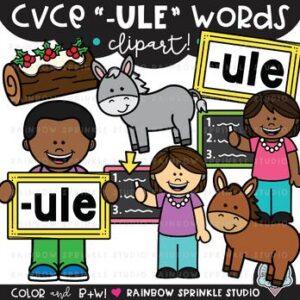 CVCe Clipart '-ULE' Word Family
