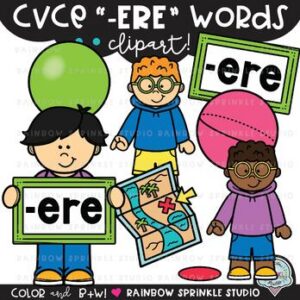 CVCe Clipart '-ERE' Word Family