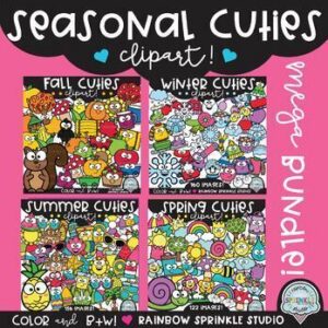 Seasonal Cuties Clipart MEGA Bundle!