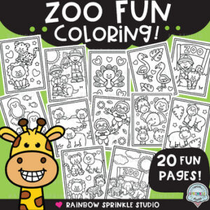 Zoo Coloring Pages!