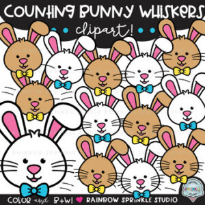 Counting Bunny Whiskers Clipart