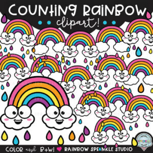 Counting Rainbow Clipart!