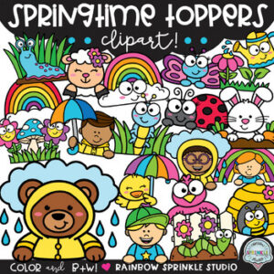 Springtime Toppers Clipart!