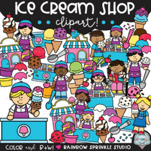 Ice Cream Shop Clipart!