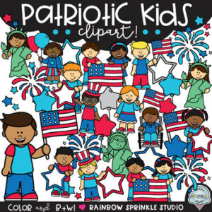 Patriotic Kids Clipart!