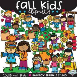 Fall Kids Clipart!