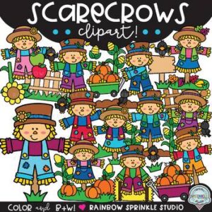 Scarecrows Clipart!