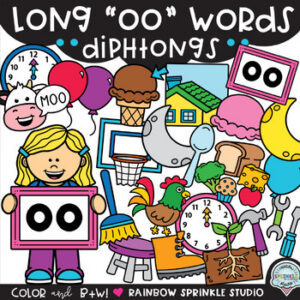 Long OO Words Clipart