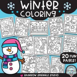 Winter Coloring Pages!