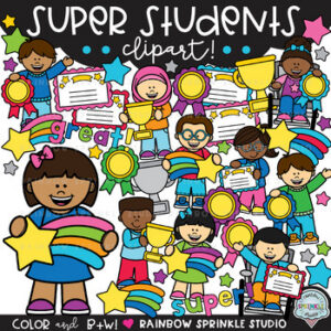 Super Students Clipart!