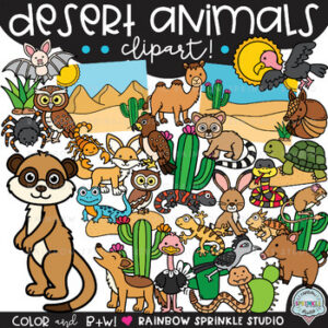 Desert Animals Clipart MEGA Set!