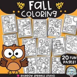 Fall Coloring Pages!