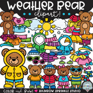 Weather Bear Clipart