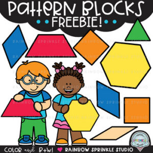 Pattern Blocks Clipart FREEBIE!