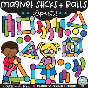 Magnet Sticks & Balls Clipart Mega Set!