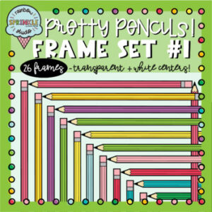 Pencil Frames and Borders Clipart 1
