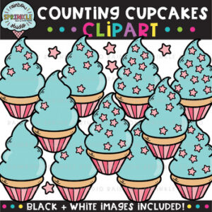 Counting Clipart: Cupcakes