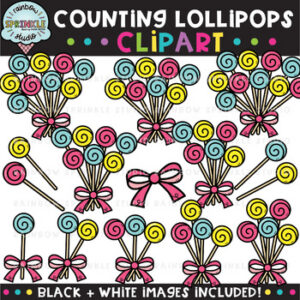 Counting Clipart: Lollipops