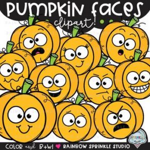 Pumpkin Faces Clipart
