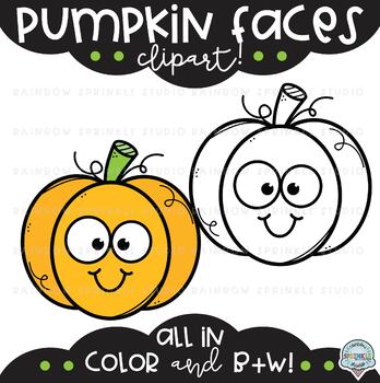 Pumpkin Faces Clipart - Image 2