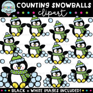 Counting Snowballs Clipart