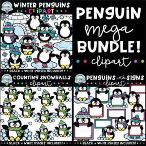 Penguin Clipart MEGA Bundle