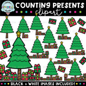 Counting Presents Clipart