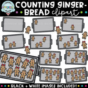 Counting Gingerbread Clipart