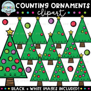 Counting Ornaments Clipart