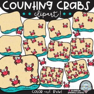 Counting Crabs Clipart