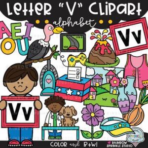 Letter V Clipart