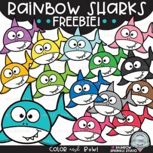 Rainbow Sharks FREEBIE!