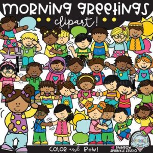 Morning Greetings Clipart