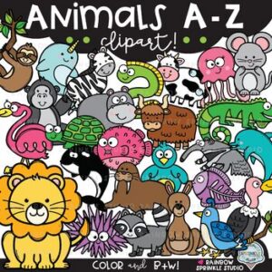 Animals A-Z Clipart