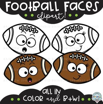 Football Faces Clipart - Image 2