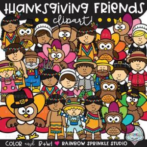 Thanksgiving Friends Clipart