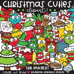 Christmas Cuties Clipart MEGA Set