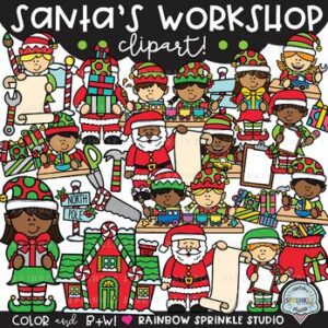 Santa's Workshop Clipart