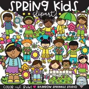 Spring Kids Clipart