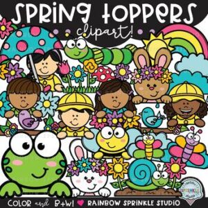 Spring Toppers Clipart