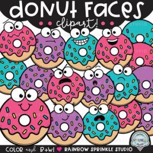 Donut Faces Clipart