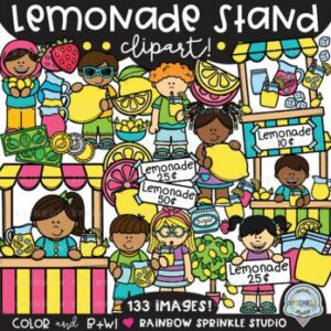 Lemonade Stand Clipart MEGA Set