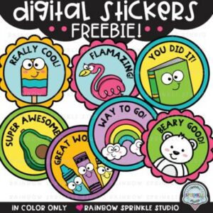 Digital Stickers Clipart FREEBIE