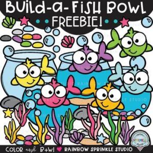 Build a Fish Bowl Clipart FREEBIE