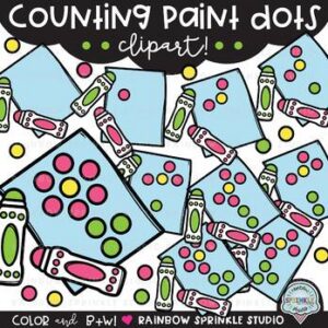 Counting Paint Dots Clipart