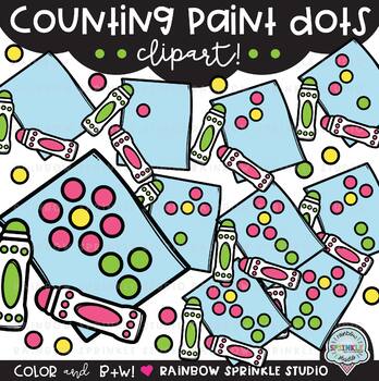 Counting Paint Dots Clipart